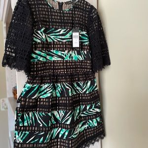 BCBG MaxAzria, Layana Striped-Combo Dress. Size 6